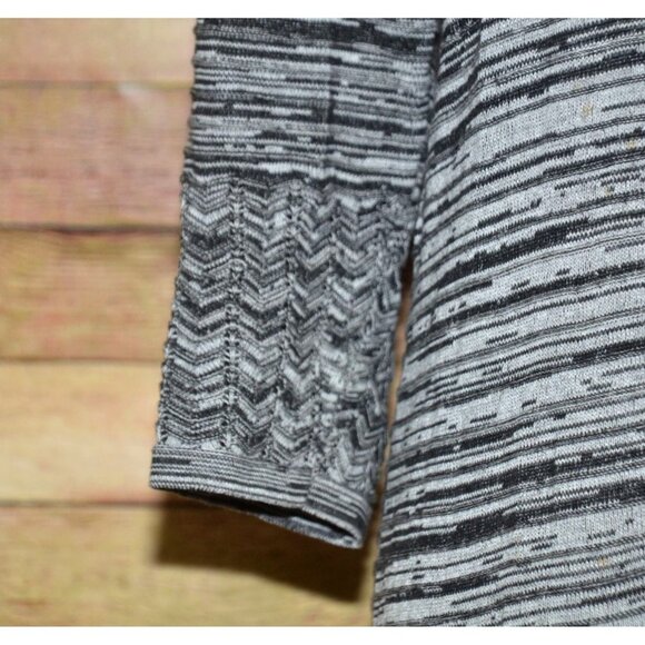 Sandra Darren Ladies Gray Cowl Neck Sweater Midi Dress Size L Comfy Warm Casual - Picture 5 of 11